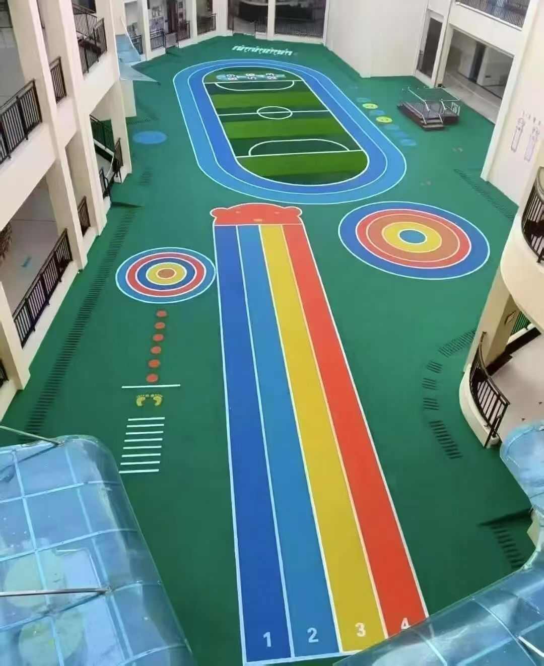 淮南市幼儿园塑胶跑道健身步道 - 一站式服务